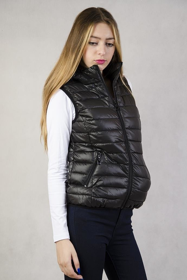 Kamizelka pikowana czarna