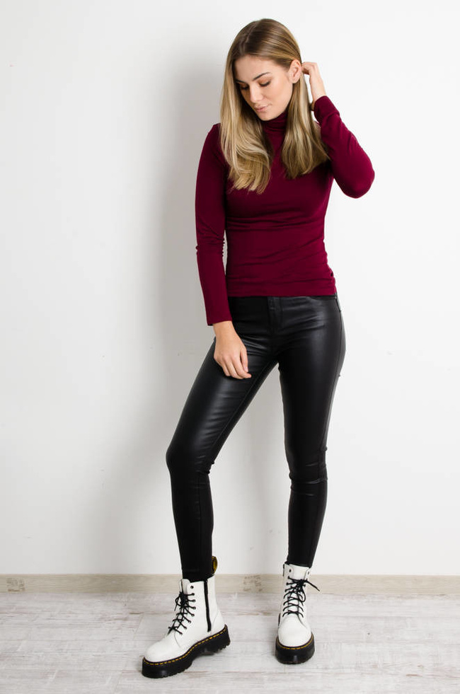 DZIANINOWY BORDOWY GOLF