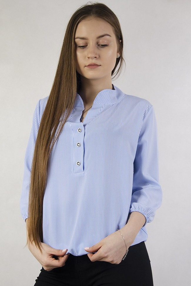 Bluzka w biało-niebieskie paski