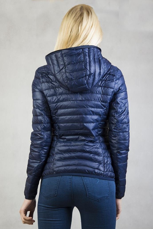 Granatowa kurtka wiosenna z bawełnianą podszewką