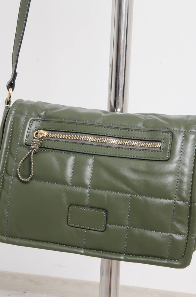 TOREBKA LISTONOSZKA Z OZDOBNYMI PRZESZYCIAMI- ZIELONA