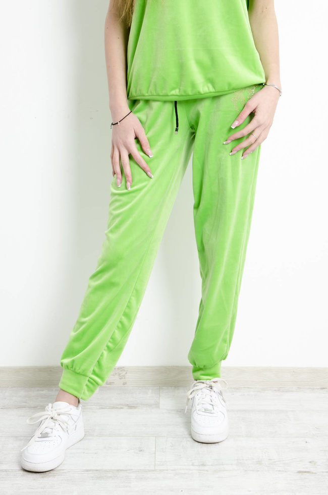 KOMPLET DRESOWY - WELUROWY W KOLORZE ZIELONYM