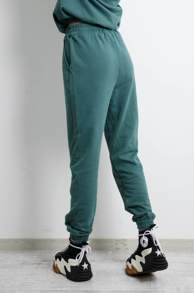 KOMPLET DRESOWY BAWEŁNIANY W KOLORZE TURKUSOWYM