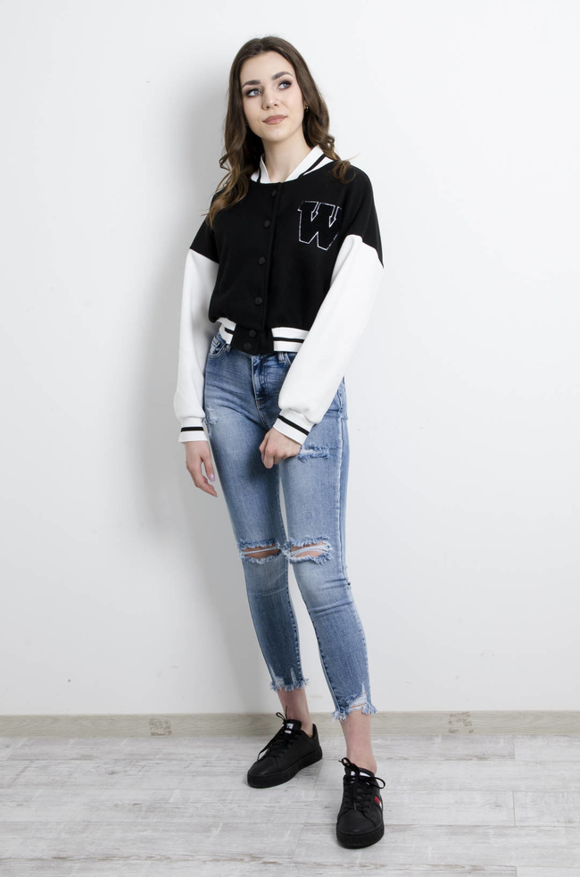 SPODNIE JEANSOWE Z PRZETARCIAMI