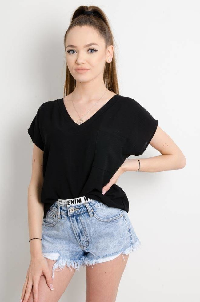 SZORTY JEANSOWE Z GUMĄ WYSOKI STAN