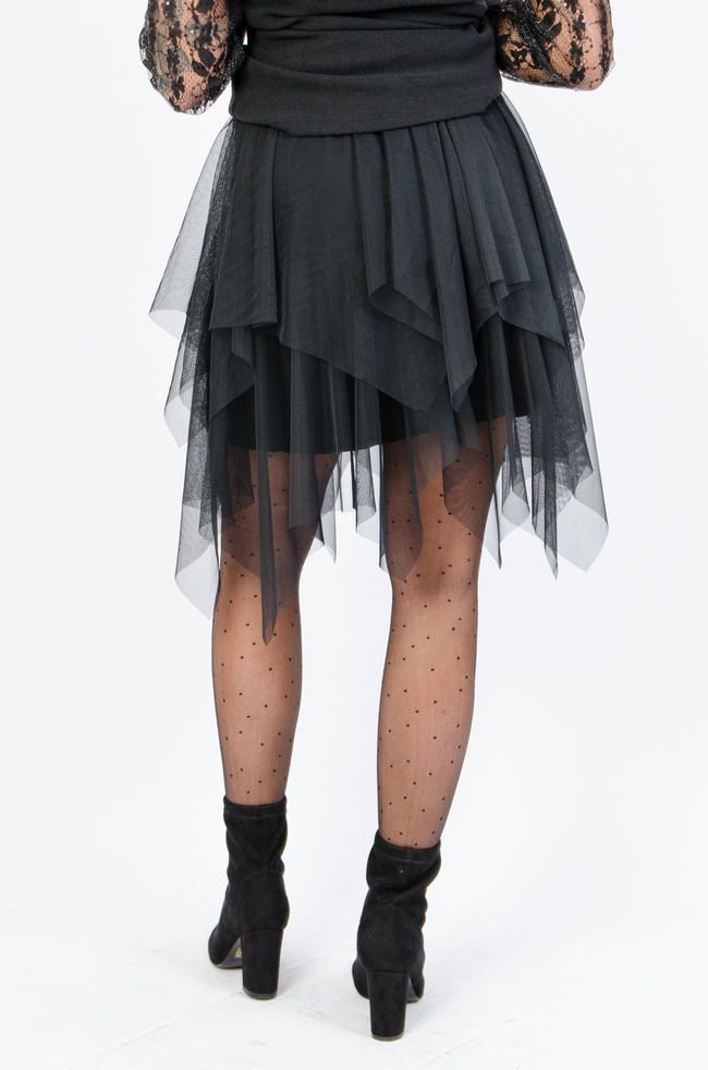 CZARNA SPÓDNICA Z TIULU