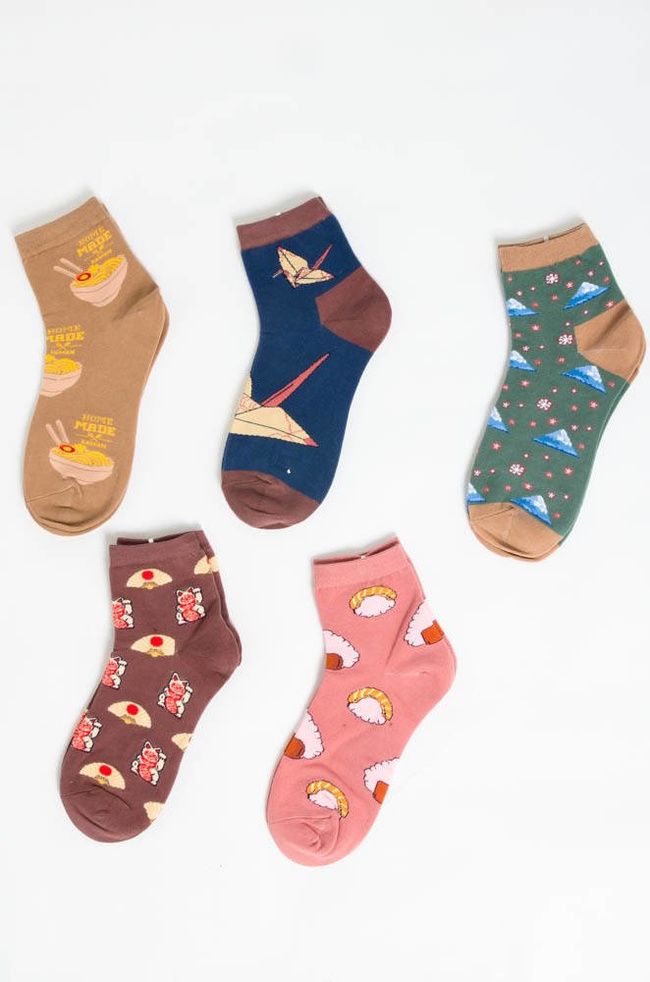 5-PACK WZORZYSTYCH SKARPETEK-AKA06