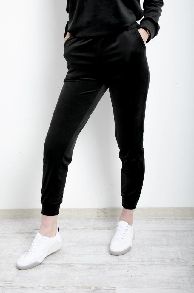 KOMPLET DRESOWY WELUROWY- CZARNY