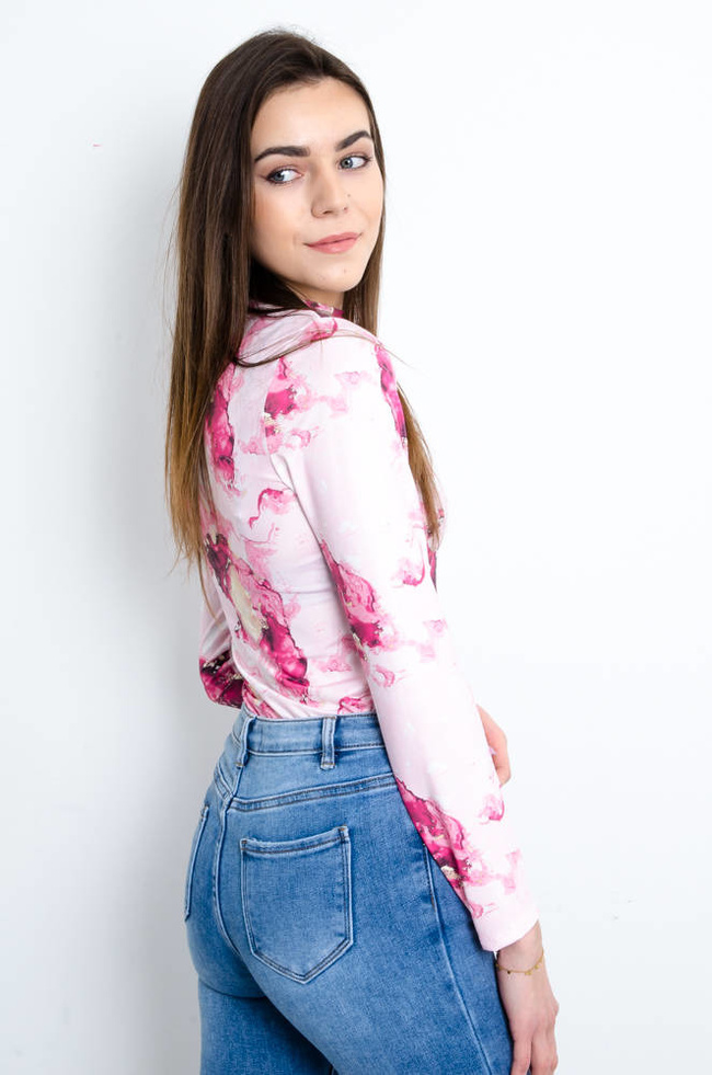 BLUZKA MARMURKOWA - PÓŁGOLF