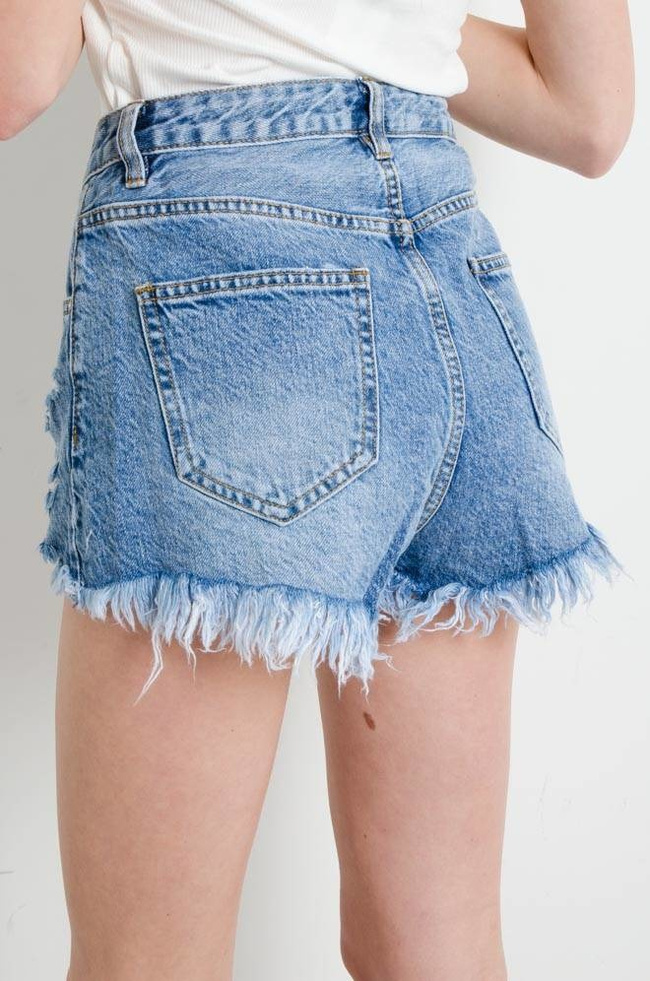 SZORTY JEANSOWE Z WYSOKIM STANEM