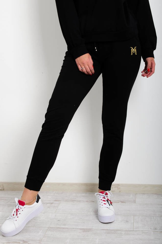 CZARNY KOMPLET DRESOWY Z LOGO LAMANUEL