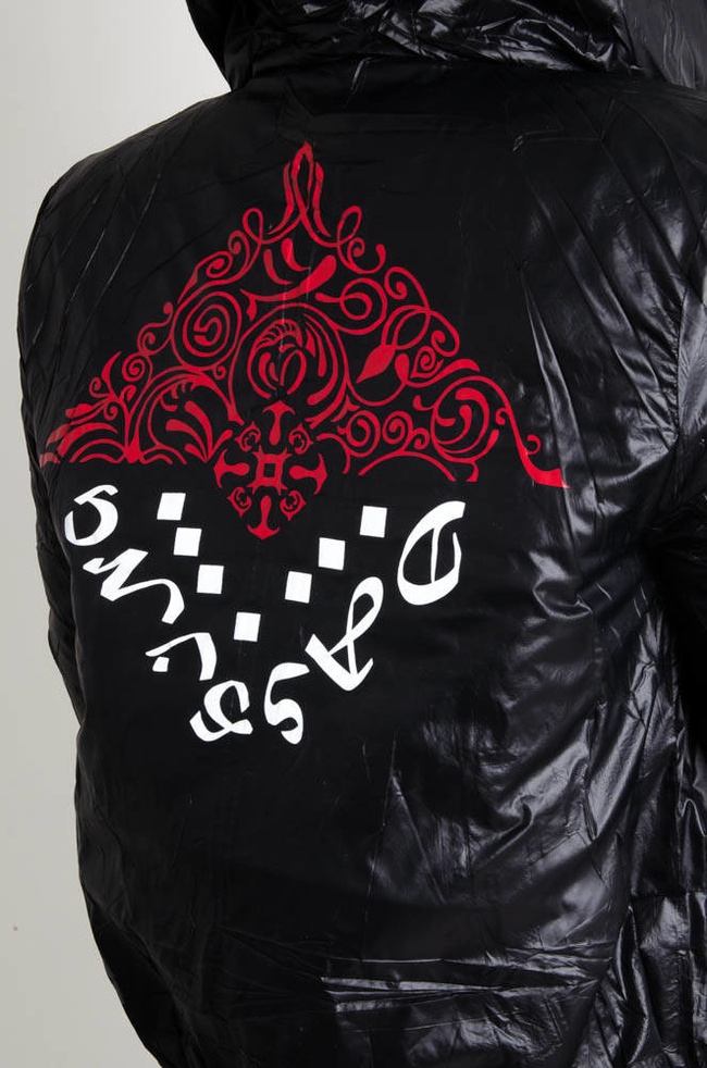 CZARNA KURTKA WINYLOWA-DWUSTRONNA