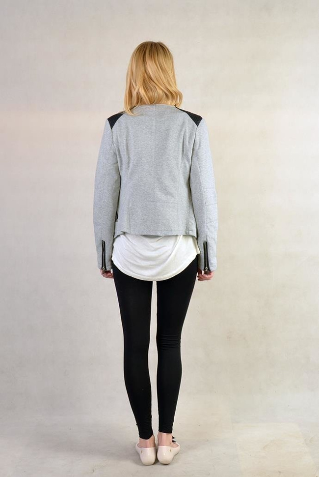 Kurtka przejściowa typu biker