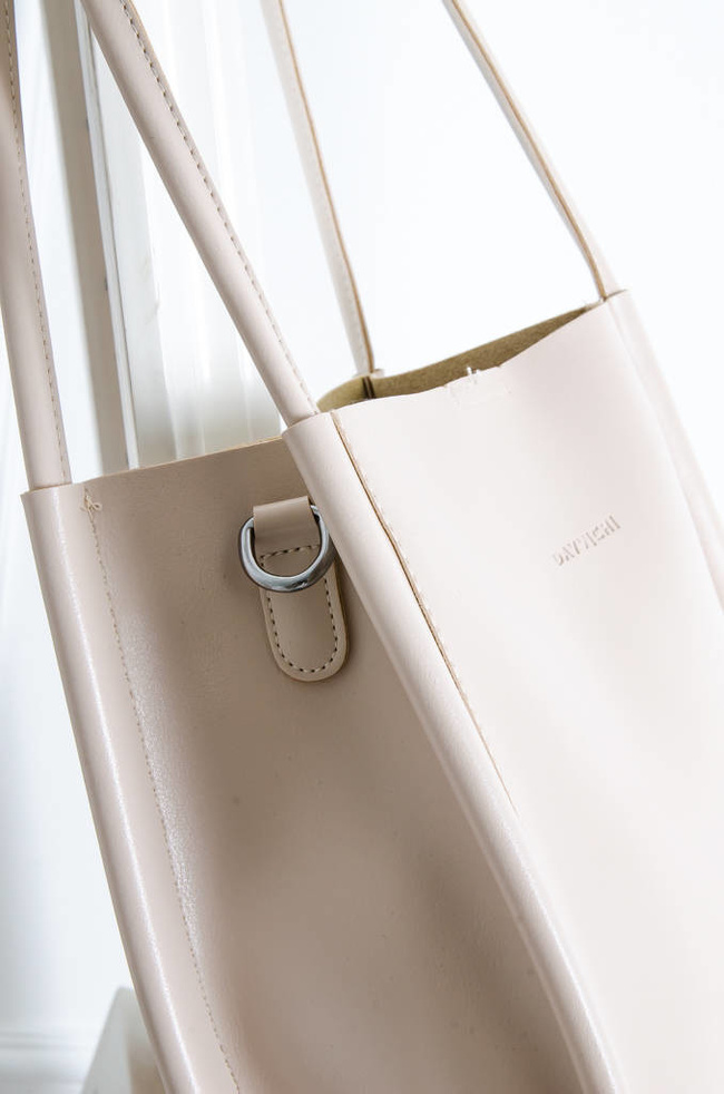 TOREBKA MINI SHOPPERKA- BEŻOWA