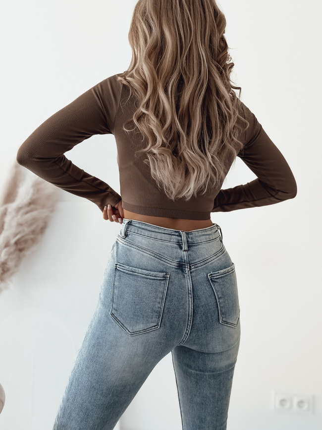 JASNE SPODNIE JEANSOWE DZWONY