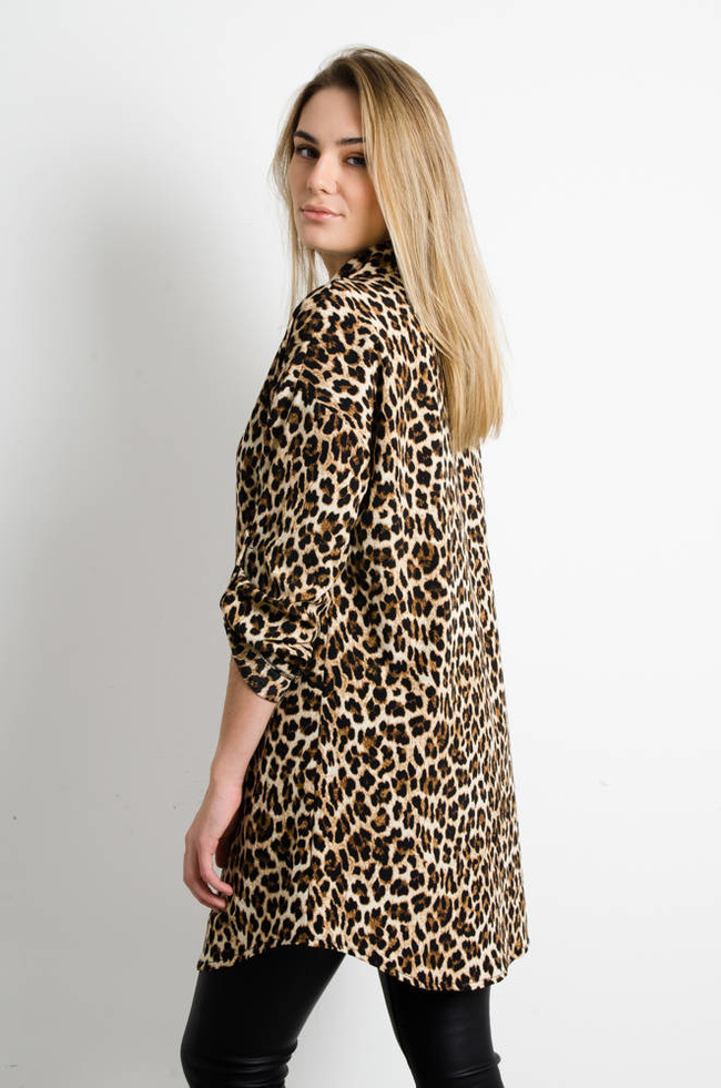 DŁUGA KOSZULA W PANTERKĘ