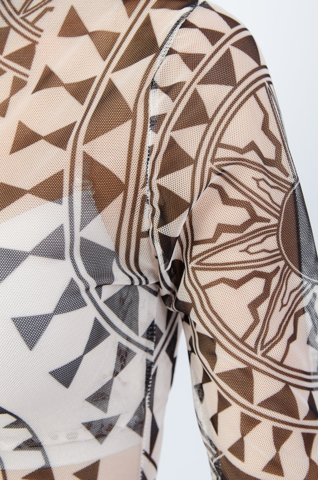 Siateczkowe body w azteckie wzory