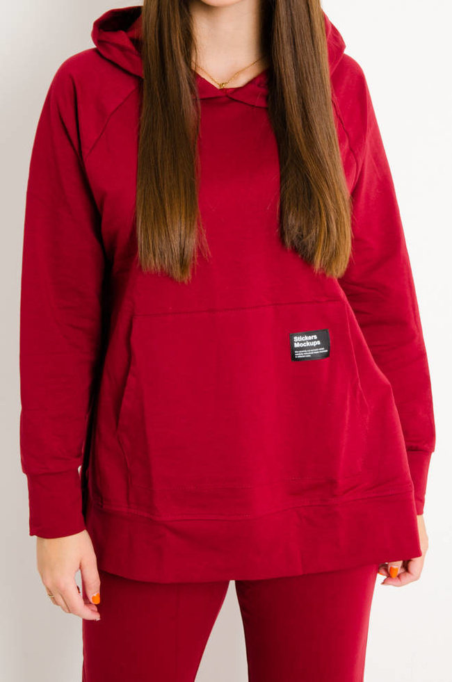 KOMPLET DRESOWY Z ROZCIĘCIAMI PO BOKACH I OZDOBNĄ NASZYWKĄ- BORDOWY