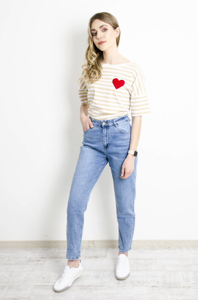 SPODNIE JEANSOWE MOM FIT- POLECANE DLA WYSOKICH