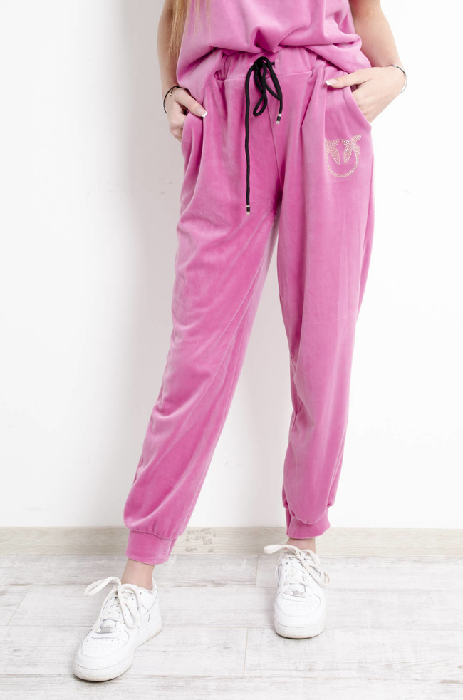 KOMPLET DRESOWY - WELUROWY W KOLORZE RÓŹOWYM 