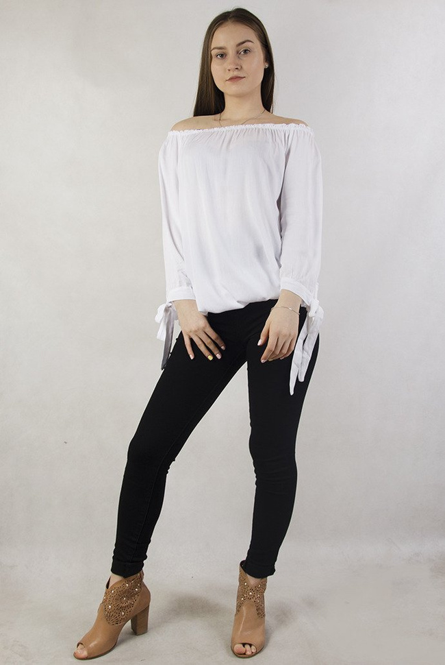 Bluzka hiszpanka biała