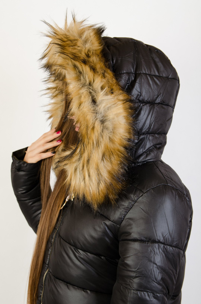 Zielono-czarna dwustronna kurtka 