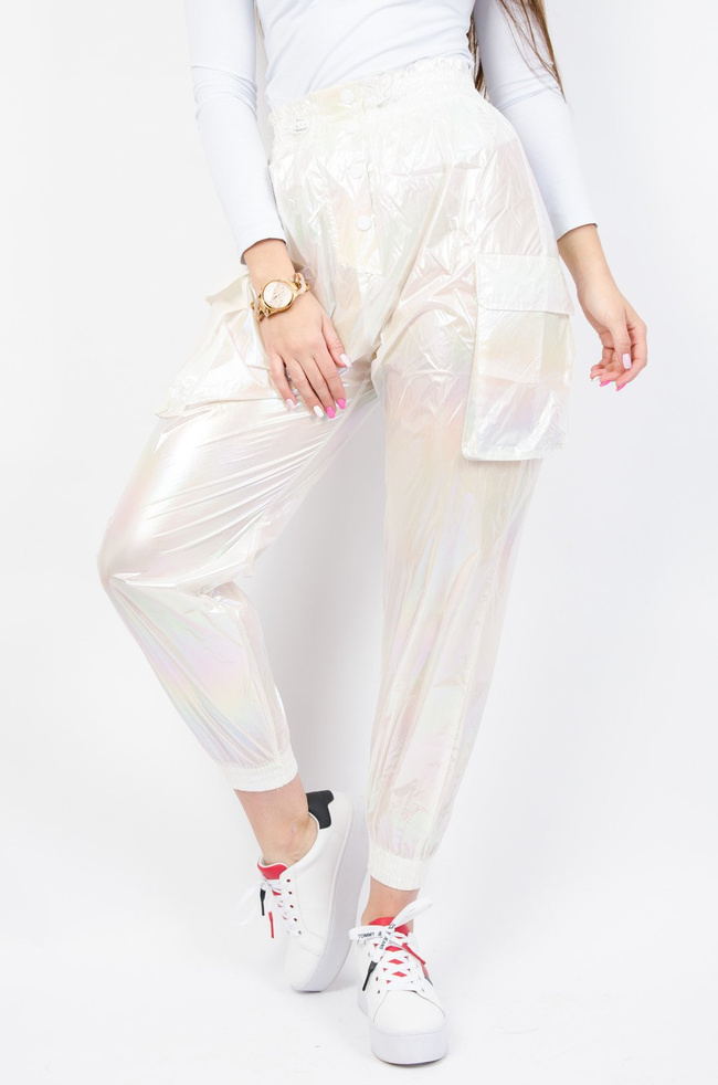 SPODNIE DRESOWE HOLOGRAFICZNE - WYSOKI STAN 