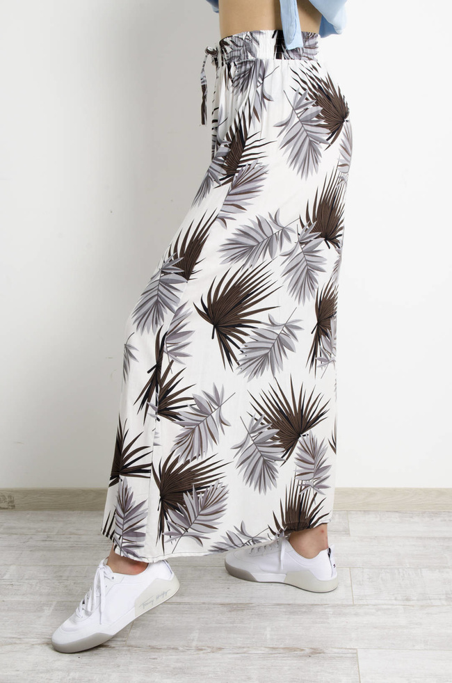 SPÓDNICA WZORZYSTA MAXI- BIAŁA