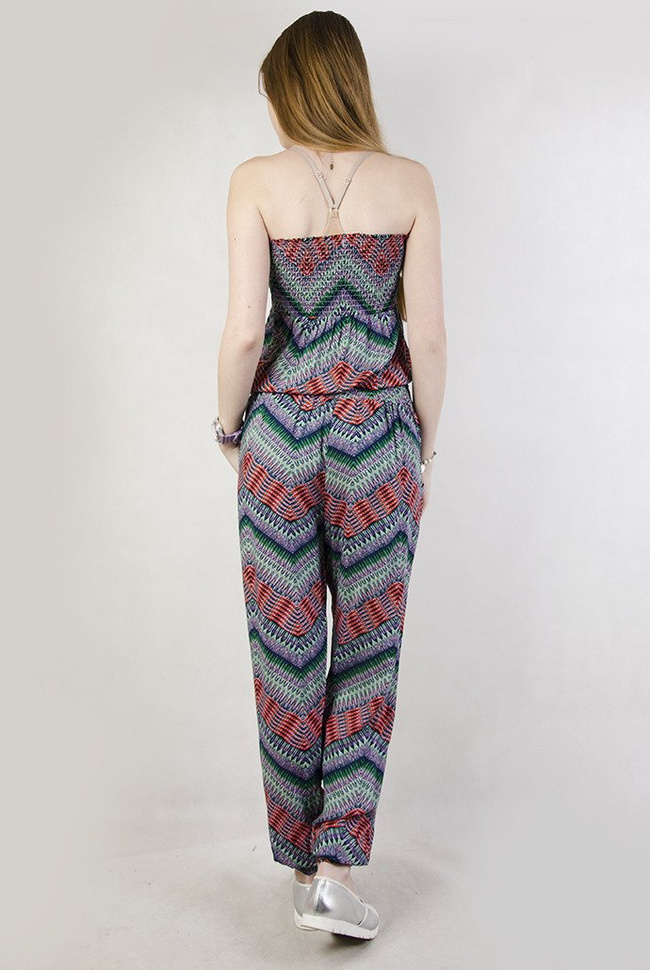 Wielokolorowy kombinezon