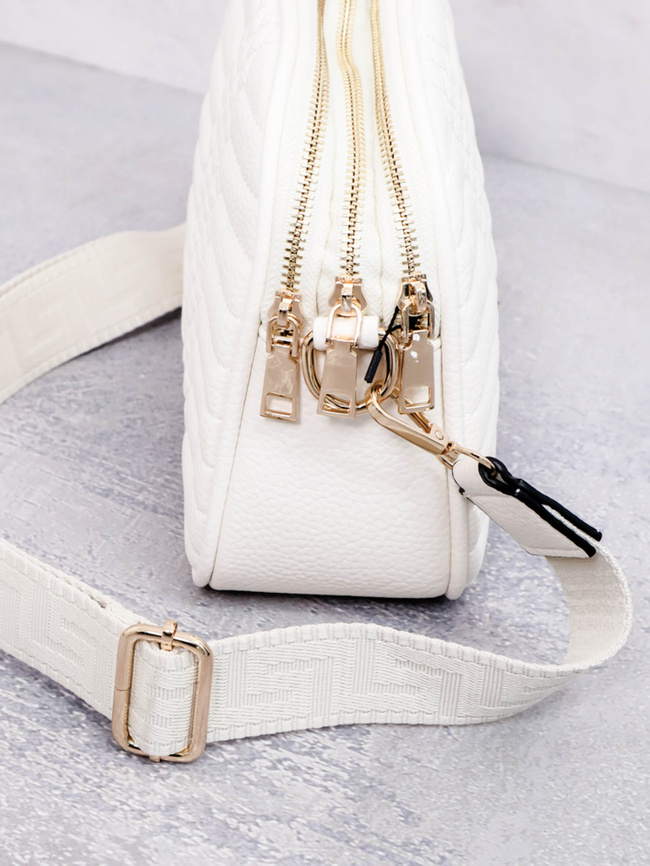 TOREBKA PIKOWANA KUFEREK- ECRU