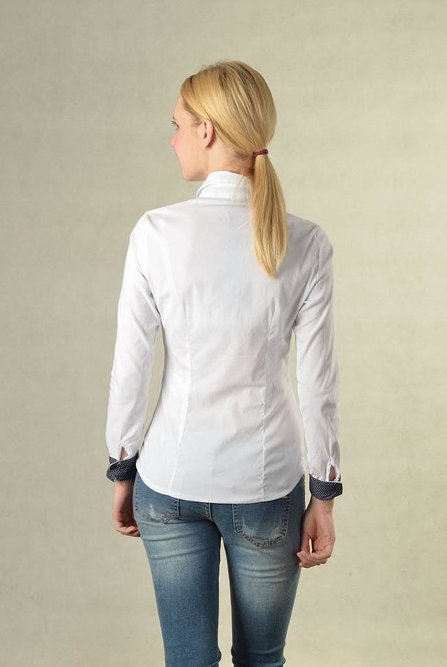 Koszula mankiety w kropki