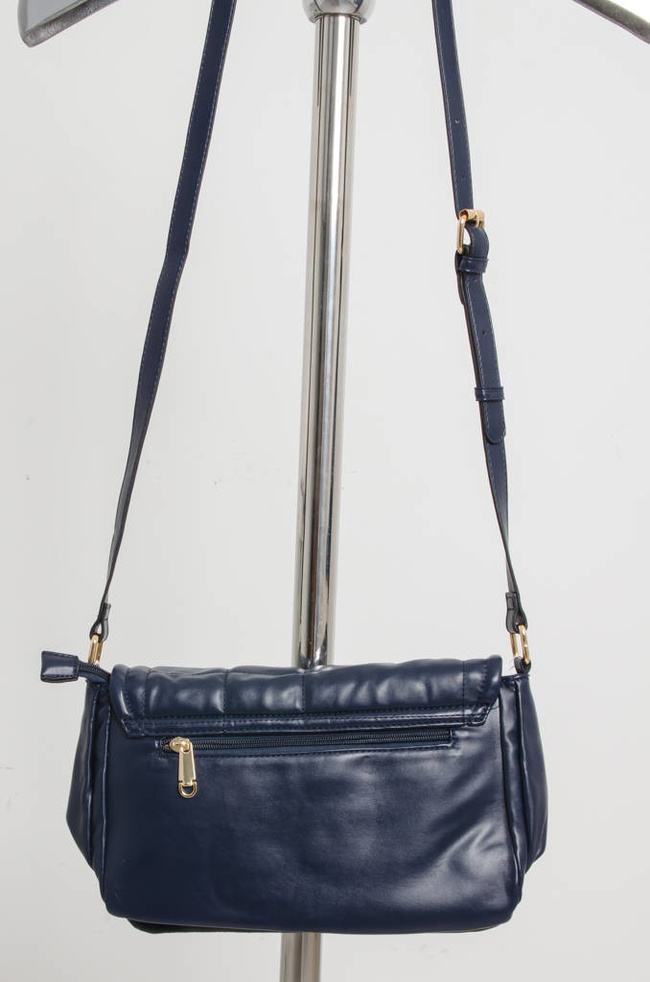 TOREBKA LISTONOSZKA Z OZDOBNYMI PRZESZYCIAMI- GRANATOWA