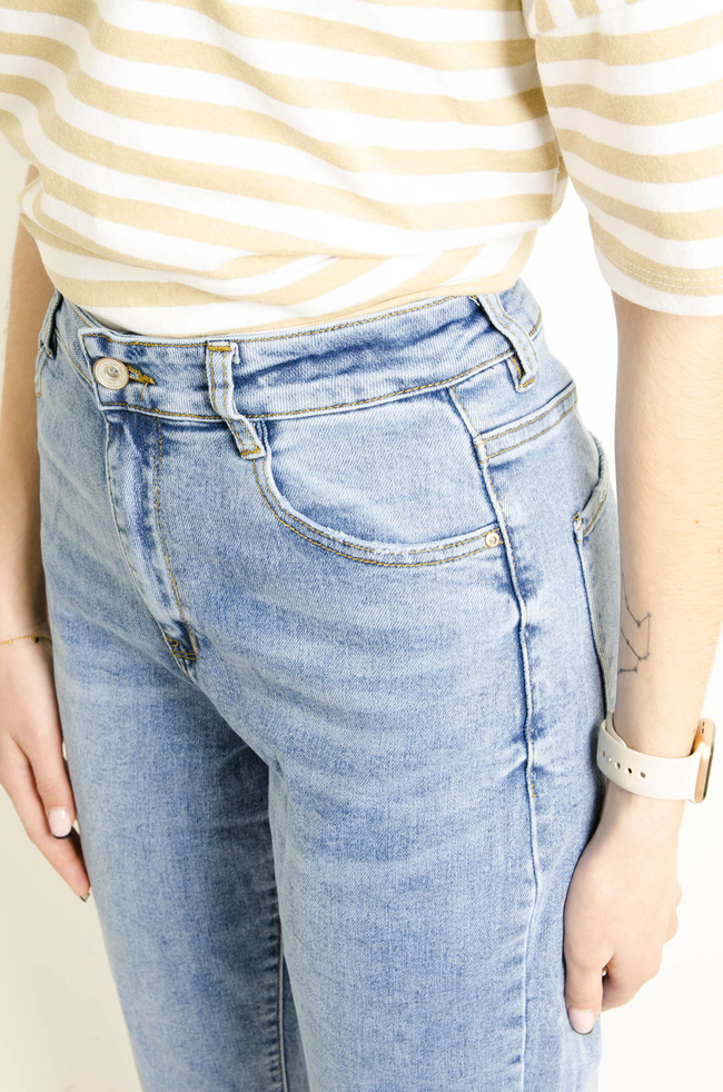 SPODNIE JEANSOWE MOM FIT- POLECANE DLA WYSOKICH