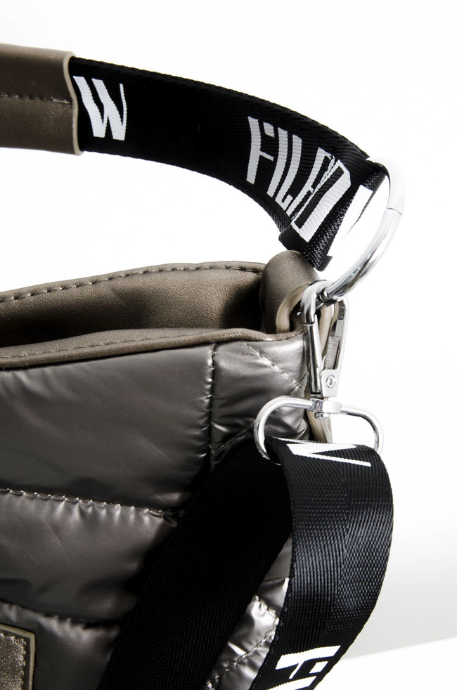 TORBA MATERIAŁOWA PIKOWANA ZŁOTA- SHOPPER