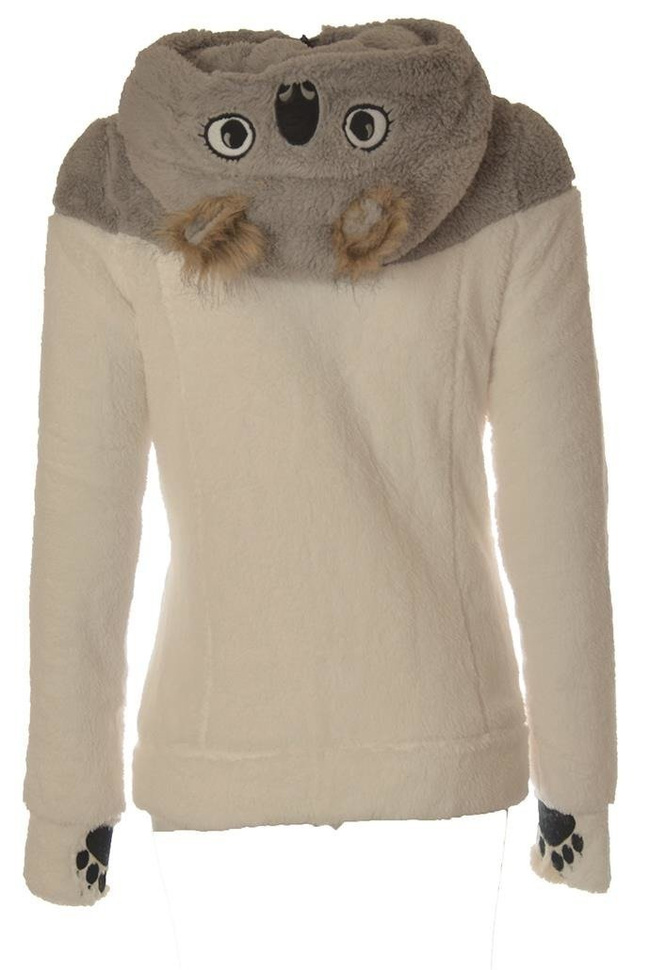 Biała bluza misiek koala