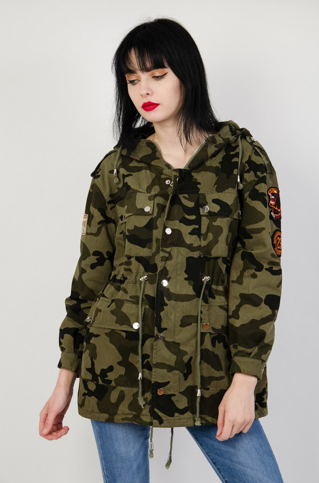 Moro kurtka przejściowa z naszywkami