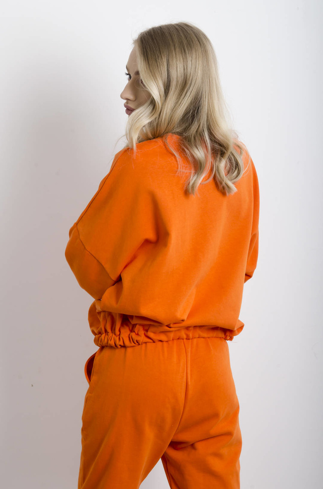 KOMPLET DRESOWY BAWEŁNIANY W KOLORZE POMARAŃCZOWYAM