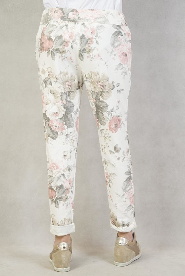 Spodnie dresowe w kwiaty
