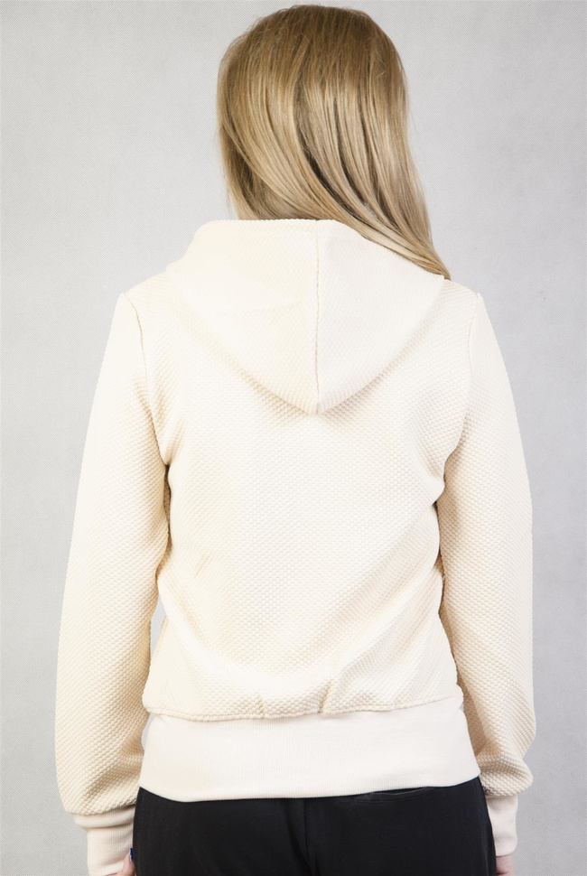 Beżowa bluza z napisem "Tbornegt hero"