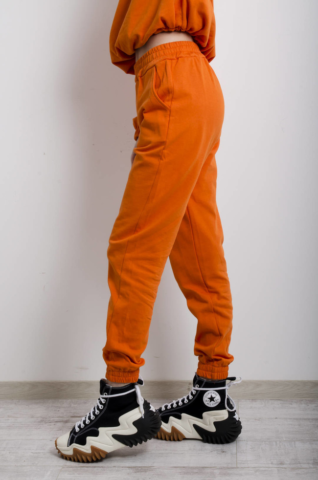 KOMPLET DRESOWY BAWEŁNIANY W KOLORZE POMARAŃCZOWYAM