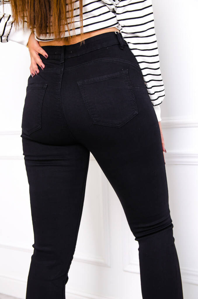 CZARNE SPODNIE SKINNY PUSH UP- ROZMIARY ( L-4XL)