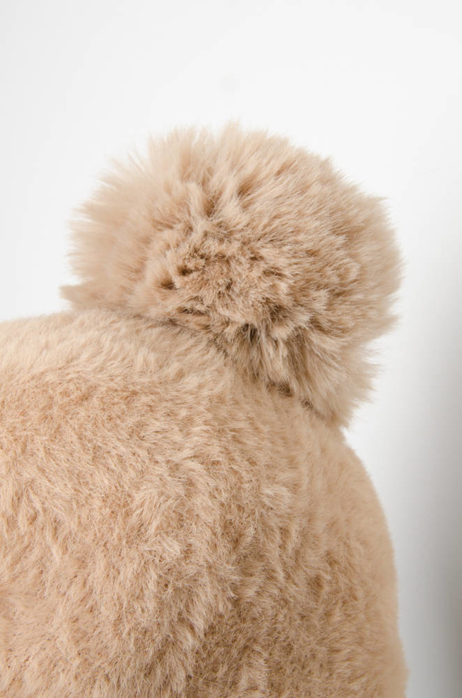  CZAPKA  ALPAKA Z POMPONEM- CAMEL