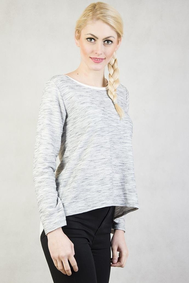 Szara asymetryczna bluzka