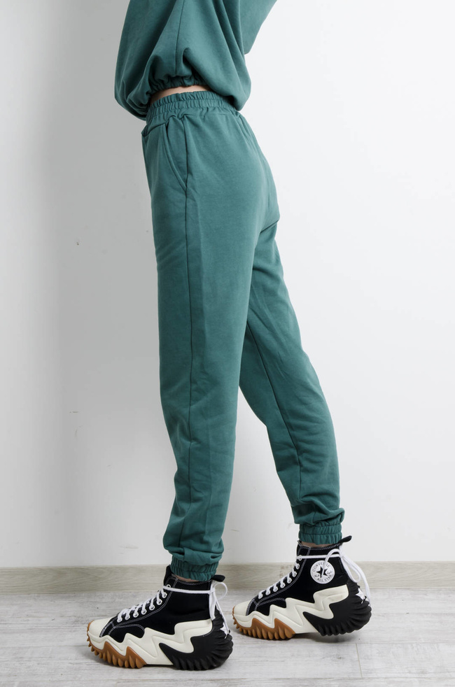 KOMPLET DRESOWY BAWEŁNIANY W KOLORZE TURKUSOWYM