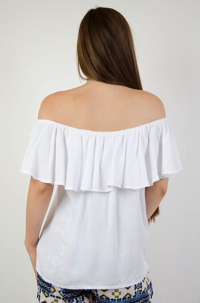 Biała bluzka hiszpanka