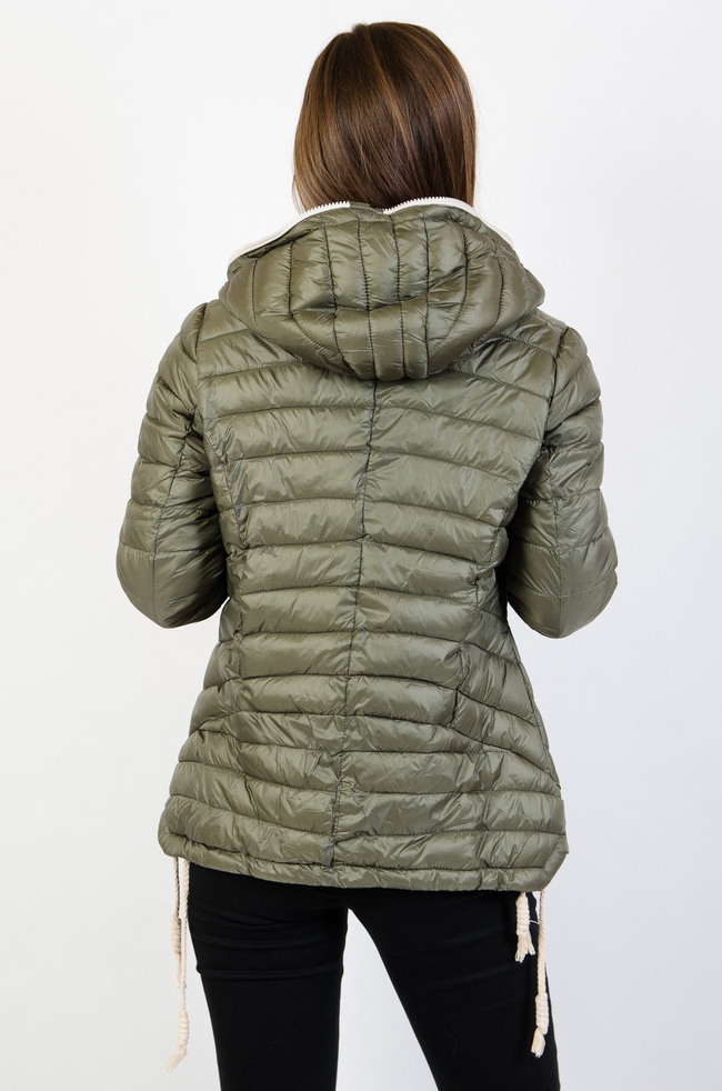 Khaki kurtka pikowana