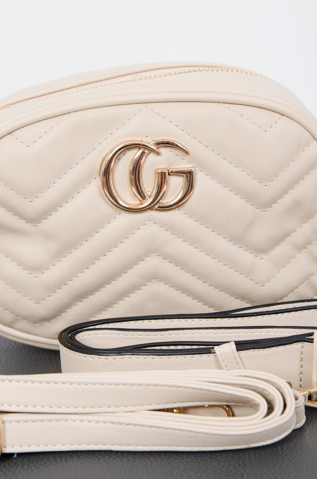 Beżowa nerko-torebka