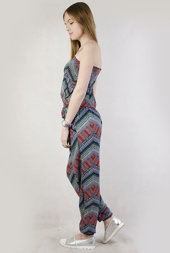 Wielokolorowy kombinezon