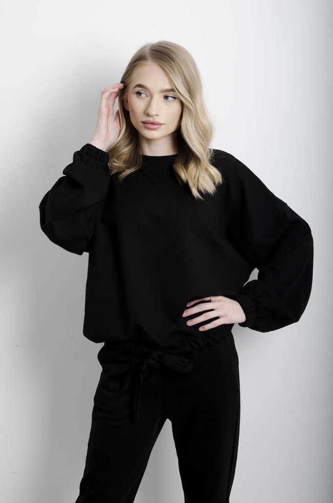 KOMPLET DRESOWY BAWEŁNIANY W KOLORZE CZARNYM