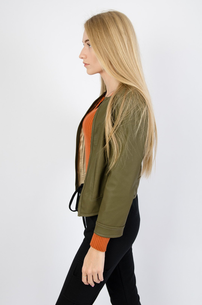 Żakiet skajkowy w kolorze khaki